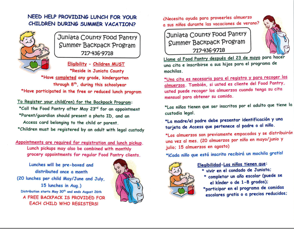 Lunch Program Flyer