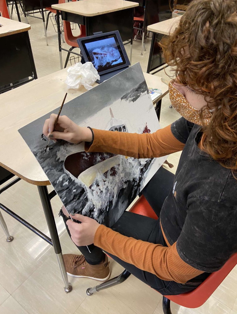 Back to Art Classes: What the JHS Painters are Keeping Busy With